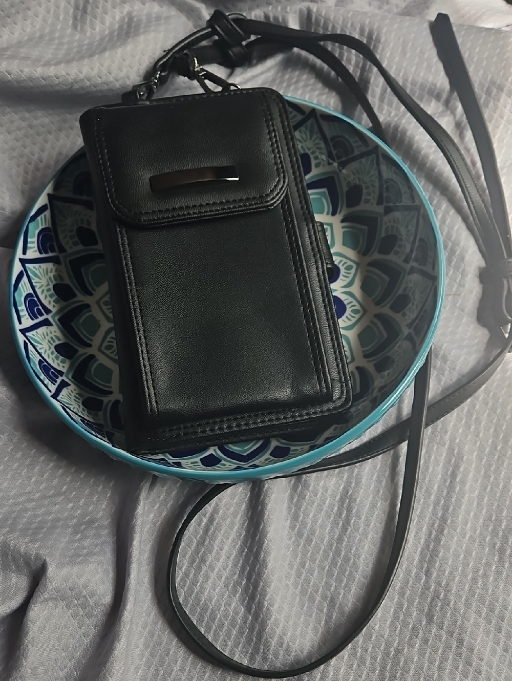 Black Crossbody Phone Wallet Crossbody Purse